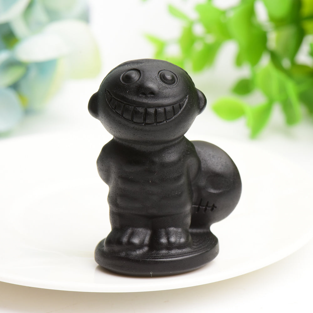 Black Obsidian Crystal Carving for Halloween  Wholesale Crystals