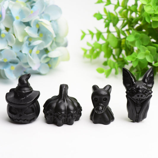 Black Obsidian Carving for Halloween Bulk Wholesale  Wholesale Crystals