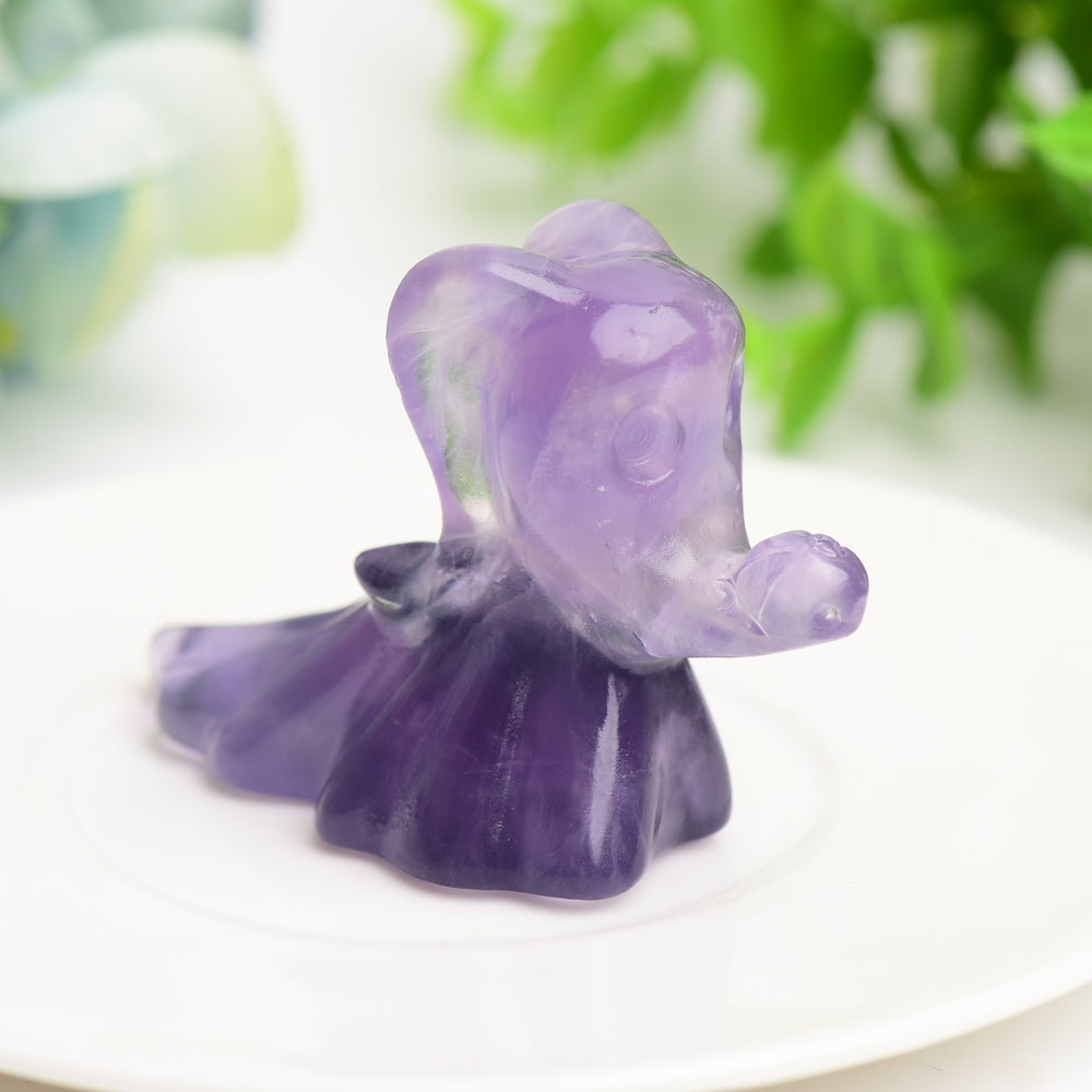 2.6" Fluorite Zero Dog Crystal Carving Bulk Wholesale  Wholesale Crystals