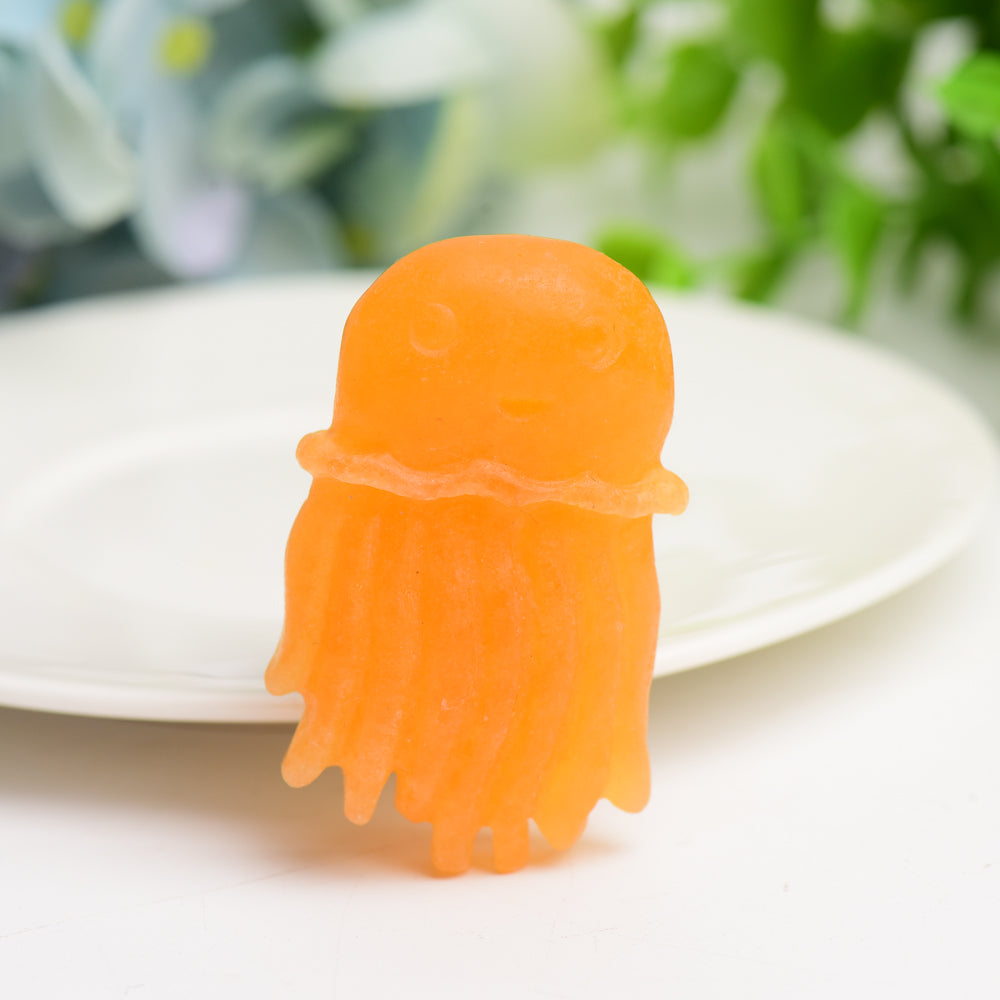 2.0" Mixed Crystal Jellyfish Carving Bulk Wholesale  Wholesale Crystals
