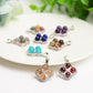 Mixed Crystal Flower Shape Pendant Bulk Wholesale  Wholesale Crystals