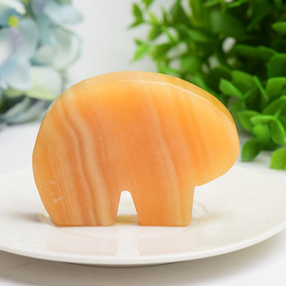 2.8" Mixed Crystal Bear Zuni Crystal Carving Bulk Wholesale  Wholesale Crystals