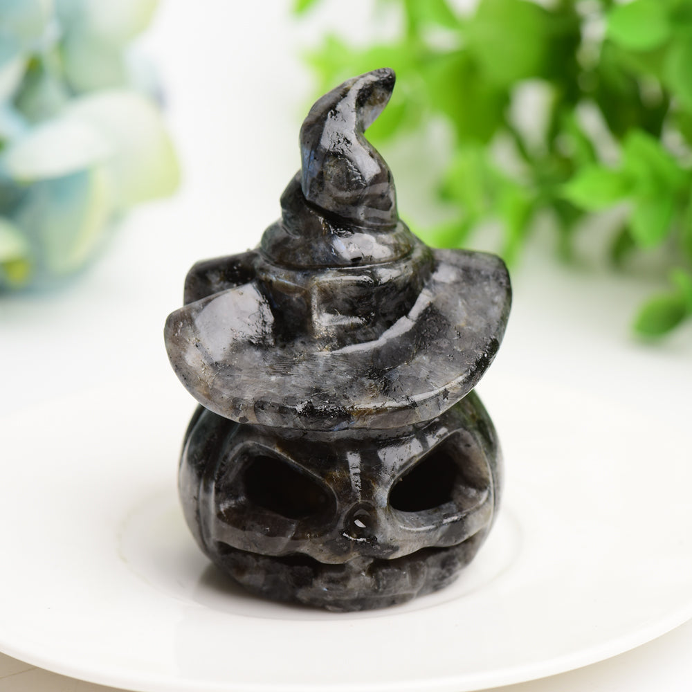 2.7" Mixed Crystal Pumpkin Carving Lamp for Halloween Bulk Wholesale  Wholesale Crystals