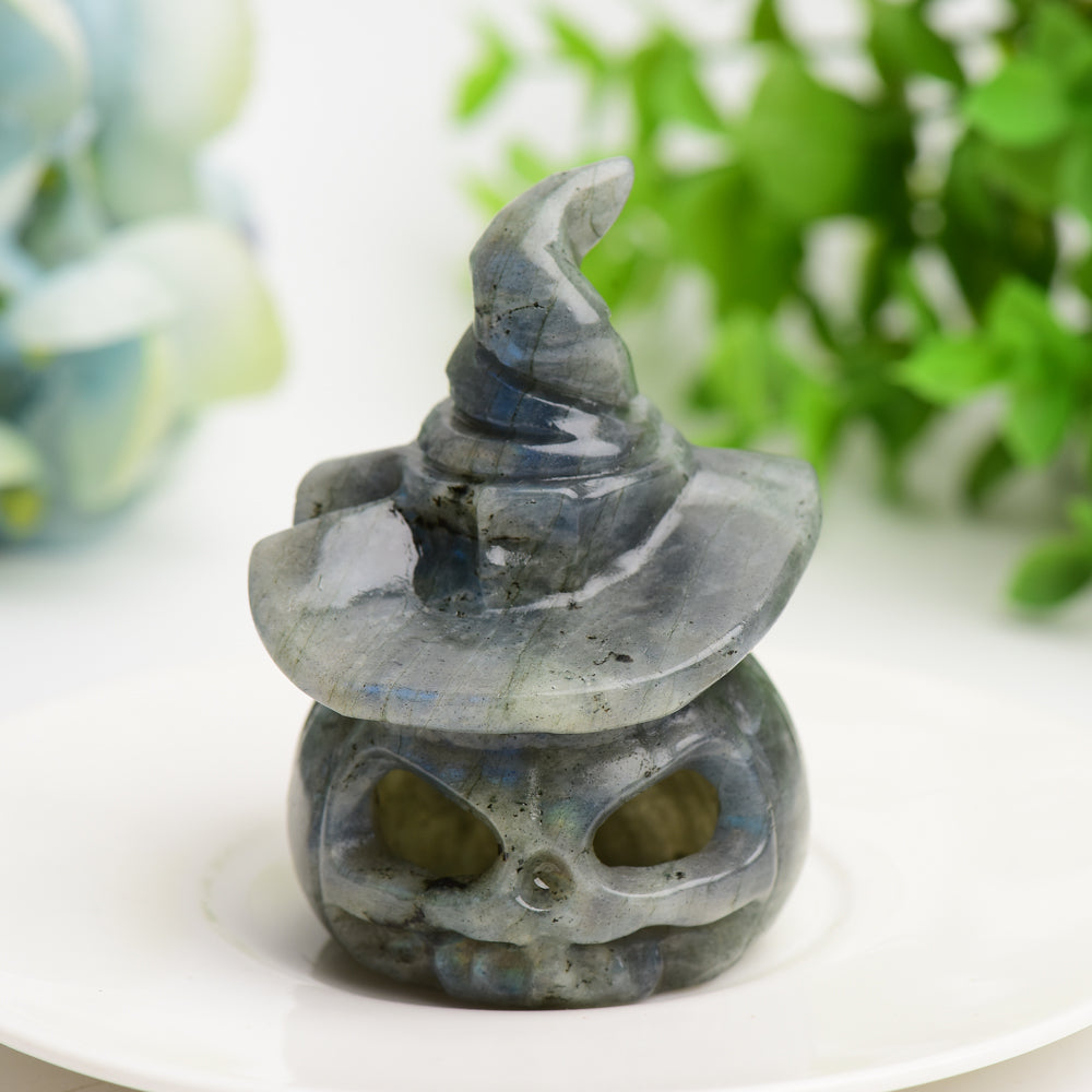 2.7" Mixed Crystal Pumpkin Carving Lamp for Halloween Bulk Wholesale  Wholesale Crystals