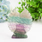 4.4" Rainbow Fluorite Owl Crystal Carving Bulk Wholesale  Wholesale Crystals