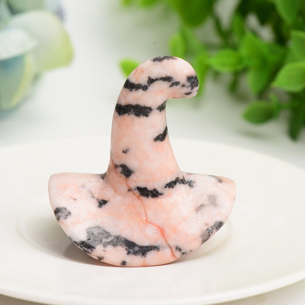 2.0" Mixed Crystal Wizard Hat Carving for Halloween Bulk Wholesale  Wholesale Crystals