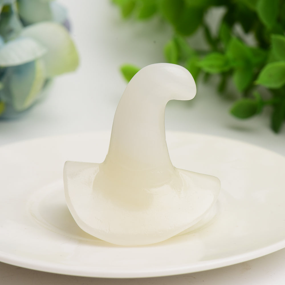 2.0" Mixed Crystal Wizard Hat Carving for Halloween Bulk Wholesale  Wholesale Crystals