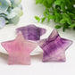 2.0" Purple Fluorite Star Crystal Carving Bulk Wholesale  Wholesale Crystals