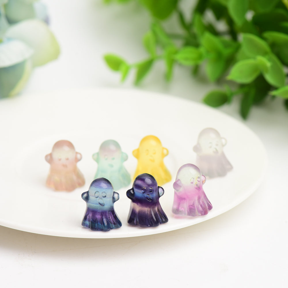20mm Mini Fluorite Ghost Crystal Carving Bulk Wholesale  Wholesale Crystals