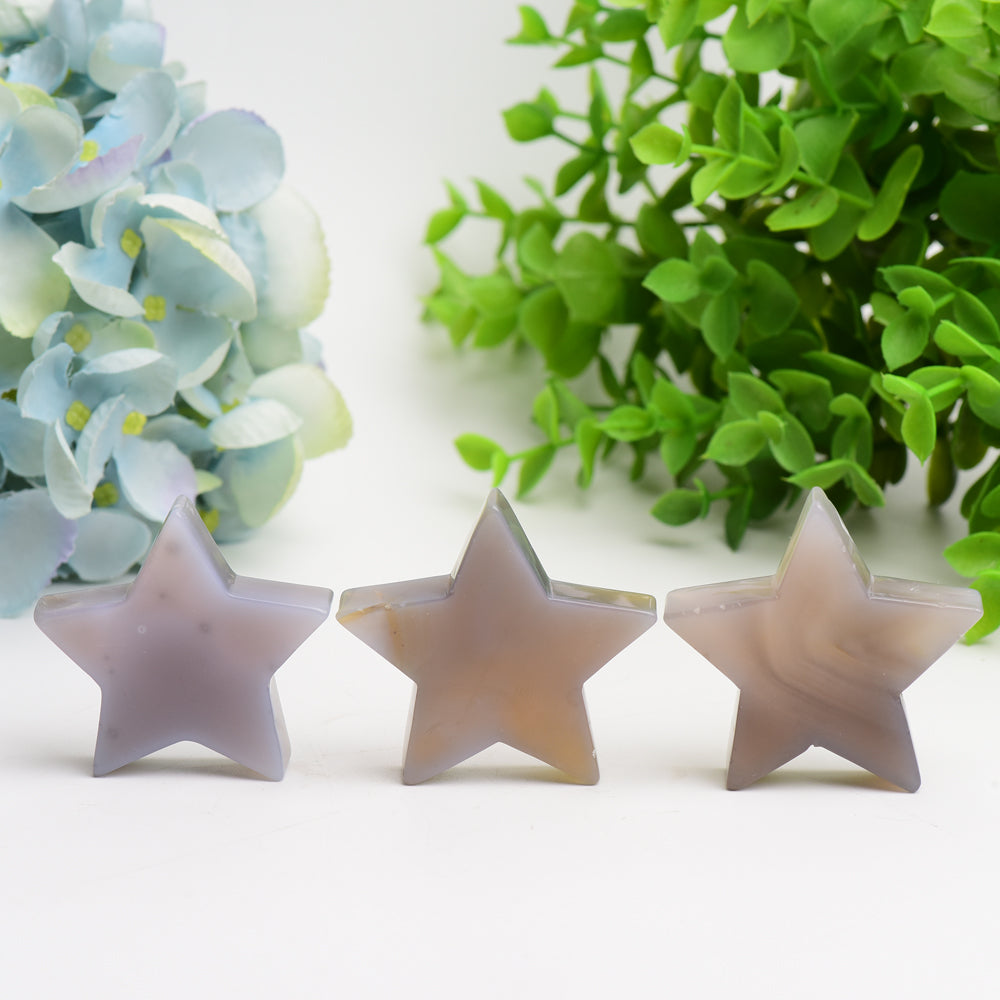 2.0" Agate Star Crystal Carving Bulk Wholesale  Wholesale Crystals