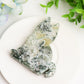3.2" Moss Agate Cat Slab Crystal Carving Bulk Wholesale  Wholesale Crystals