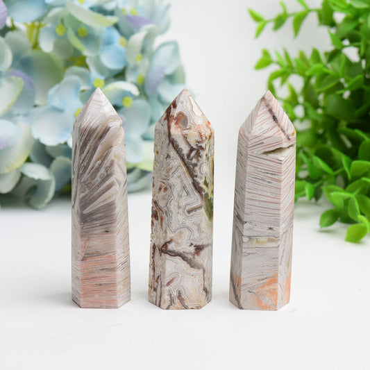 2.5"-4.0" Mexican Onyx Crystal Point Bulk Wholesale  Wholesale Crystals