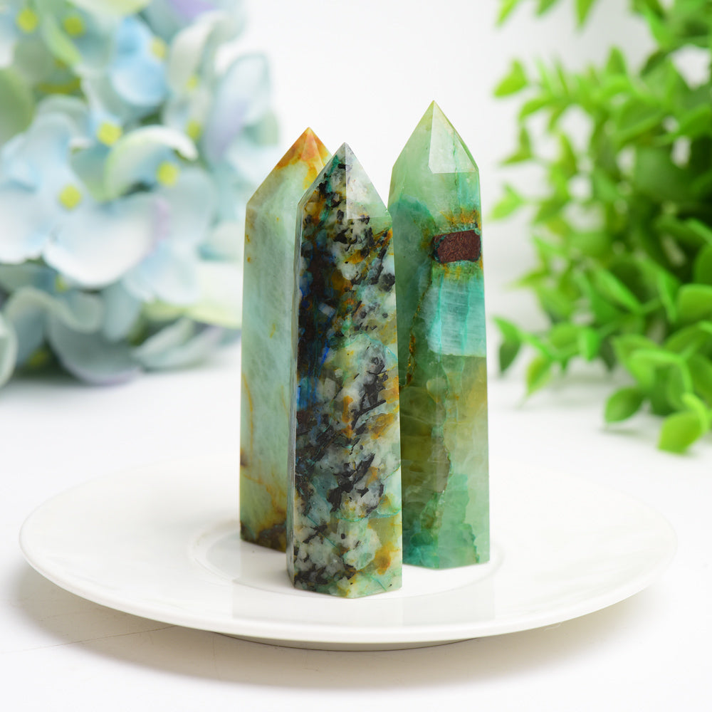 2.5"-4.0" Phoenix Grow with Azurite Crystal Point Bulk Wholesale  Wholesale Crystals