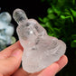 3.2" Clear Quartz Buddha Crystal Carving Bulk Wholesale  Wholesale Crystals