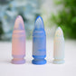 2.0"-2.7" Blue Pink Opalite Bullet Crystal Carving  Wholesale Crystals