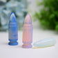 2.0"-2.7" Blue Pink Opalite Bullet Crystal Carving  Wholesale Crystals