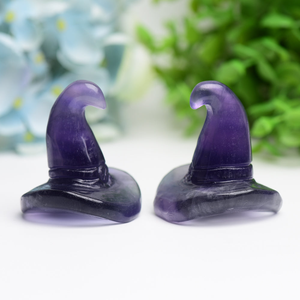 2.0" Fluorite Witch's Hat for Halloween  Wholesale Crystals