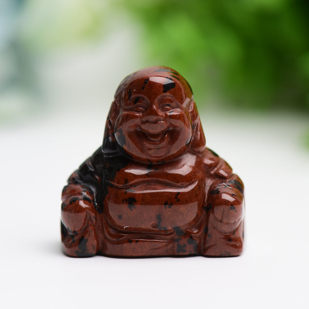 1.4" Mixed Crystal Buddha Crystal Carving Free Form  Wholesale Crystals