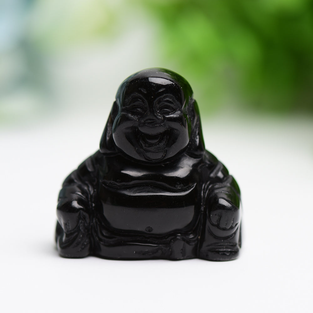 1.4" Mixed Crystal Buddha Crystal Carving Free Form  Wholesale Crystals