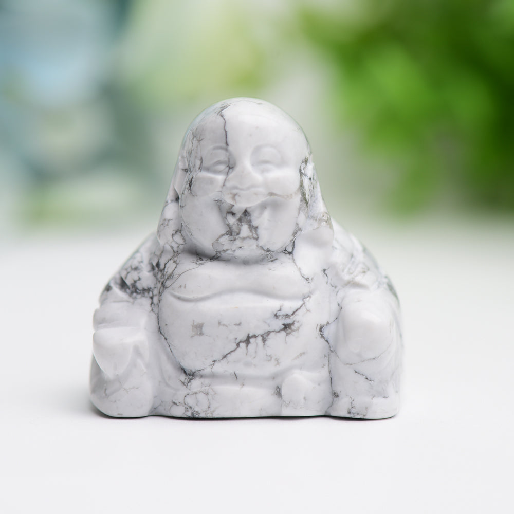 1.4" Mixed Crystal Buddha Crystal Carving Free Form  Wholesale Crystals