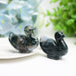 2.1" Moss Agate Duck Animal Crystal Carving  Wholesale Crystals