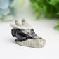 1.8" Mixed Crystal Dragon Head Animal Crystal Carving  Wholesale Crystals