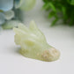 1.8" Mixed Crystal Dragon Head Animal Crystal Carving  Wholesale Crystals