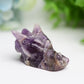 1.8" Mixed Crystal Dragon Head Animal Crystal Carving  Wholesale Crystals