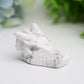 1.8" Mixed Crystal Dragon Head Animal Crystal Carving  Wholesale Crystals