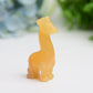 2.4" Mixed Crystal Girraffe Animal Crystal Carving  Wholesale Crystals
