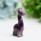 2.4" Mixed Crystal Girraffe Animal Crystal Carving  Wholesale Crystals