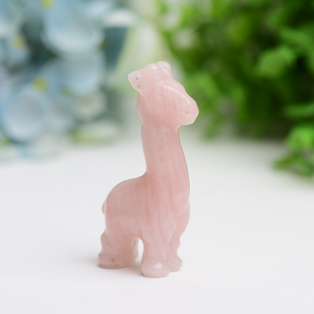 2.4" Mixed Crystal Girraffe Animal Crystal Carving  Wholesale Crystals