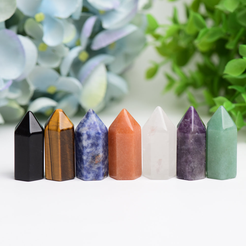 1.3" Chakra Crystal Point  Wholesale Crystals
