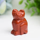 1.5" Mixed Crystal Cat Animal Crystal Carving  Wholesale Crystals