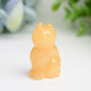 1.5" Mixed Crystal Cat Animal Crystal Carving  Wholesale Crystals