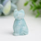 1.5" Mixed Crystal Cat Animal Crystal Carving  Wholesale Crystals