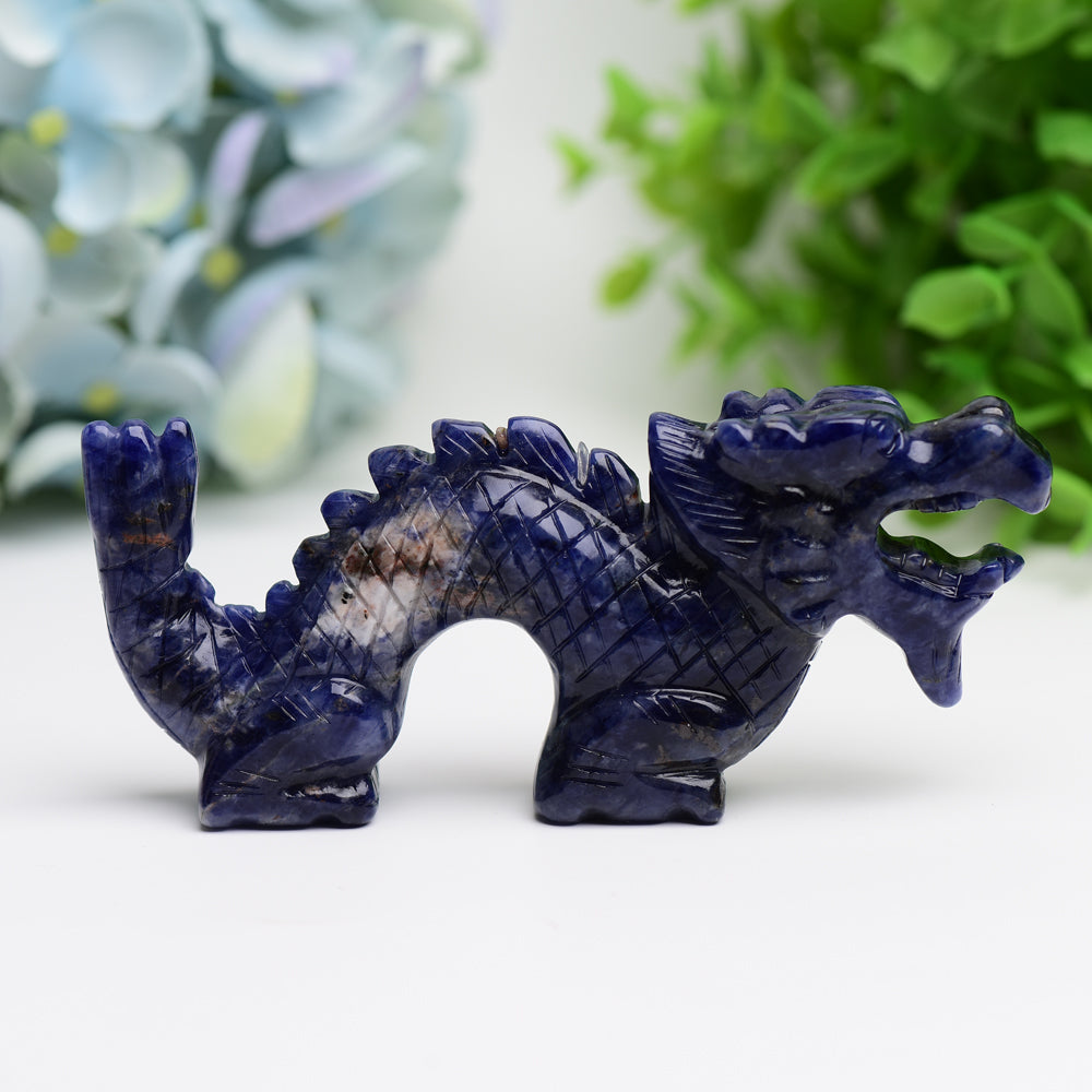 4.7" Dragon Animal Crystal Carving Free Form  Wholesale Crystals