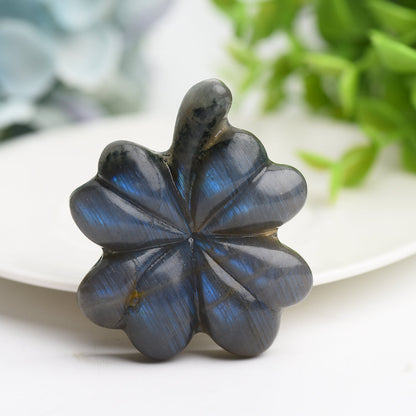 2.2" Mixed Crystal Clover Leaf Crystal Carving Bulk Wholesale  Wholesale Crystals