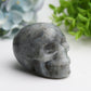3.0"-3.5" Labradorite Skull Crystal Carving Bulk Wholesale for Halloween  Wholesale Crystals