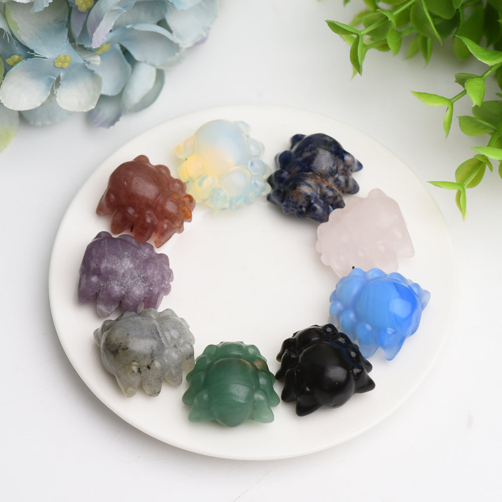 Mixed Crystal Mini Spider Carving Bulk Wholesale  Wholesale Crystals