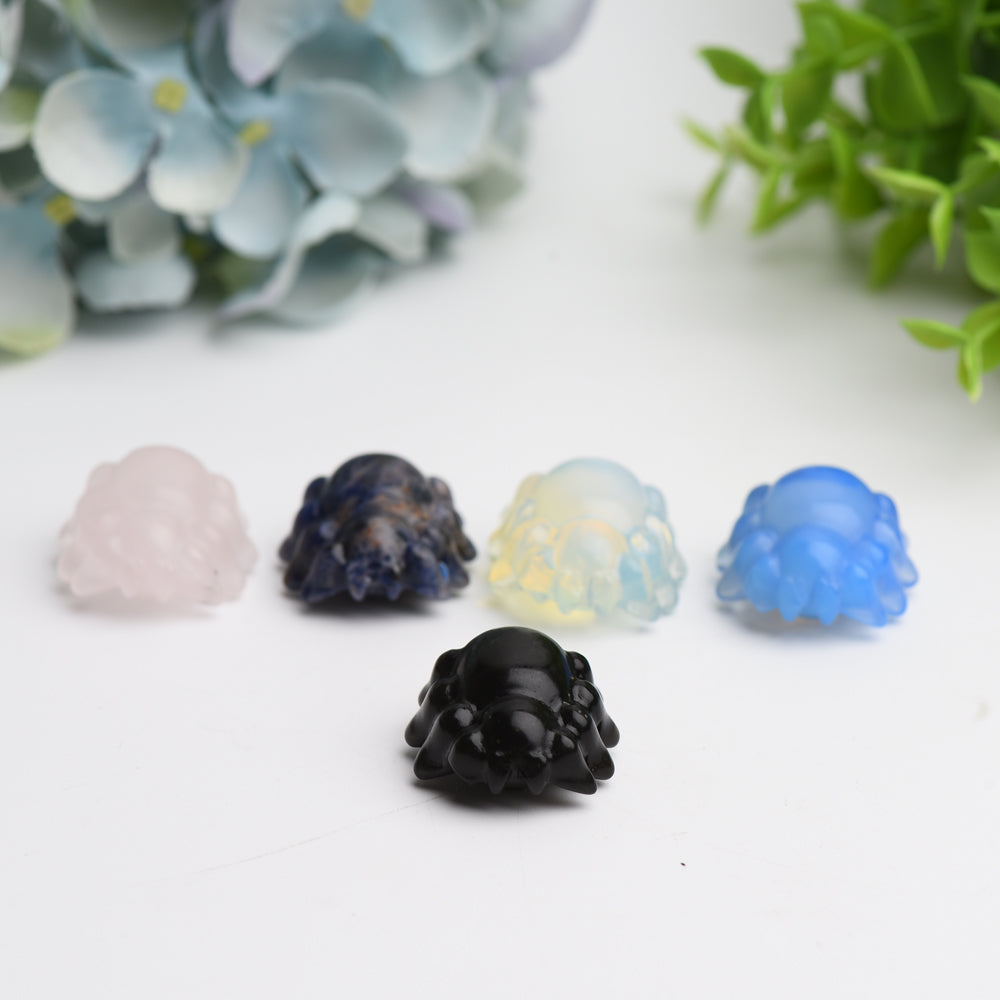 Mixed Crystal Mini Spider Carving Bulk Wholesale  Wholesale Crystals