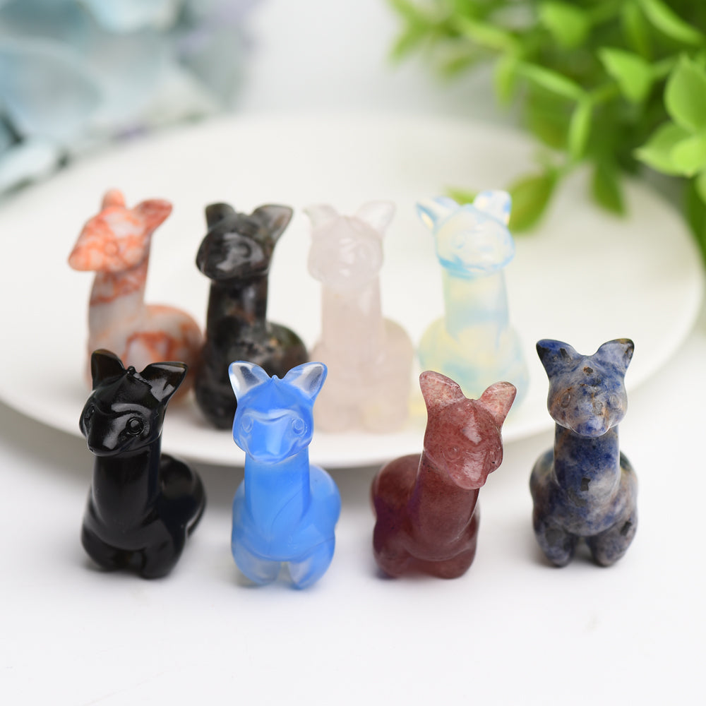 Mixed Crystal Mini Alpaca Carving Bulk Wholesale  Wholesale Crystals