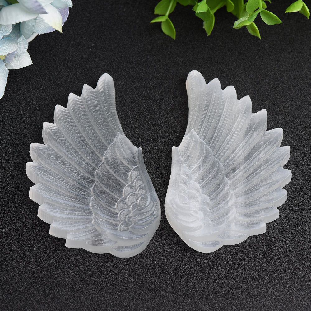 Mixed Crystal Pair of Wings Carving Bulk Wholesale  Wholesale Crystals