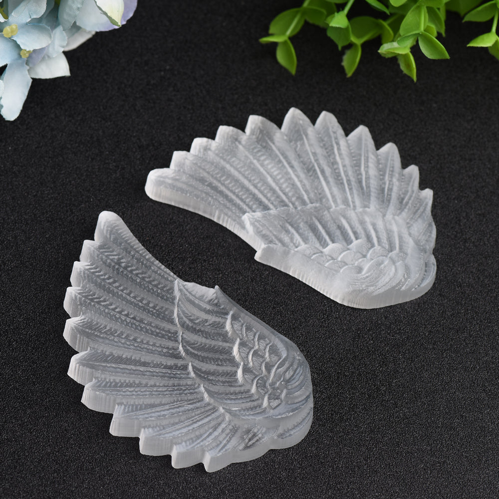 Mixed Crystal Pair of Wings Carving Bulk Wholesale  Wholesale Crystals