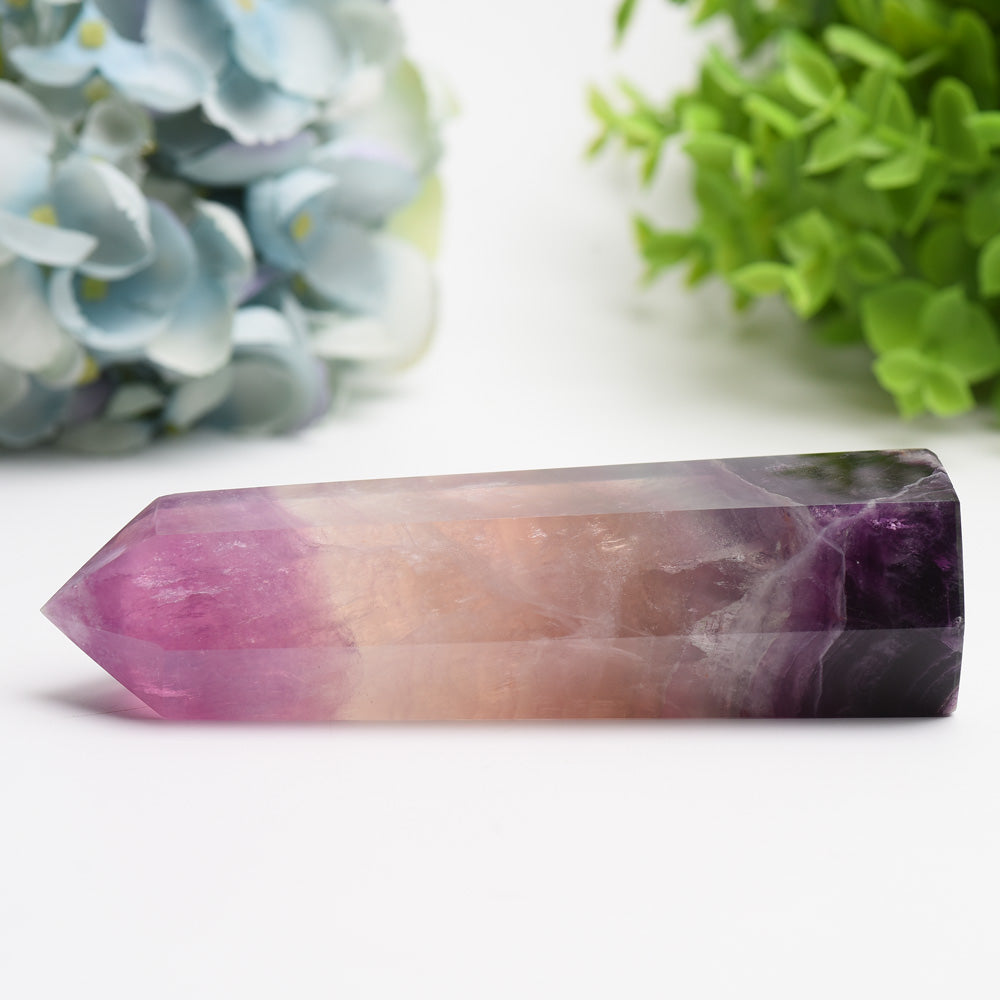 5.0"-8.0" Rainbow Fluorite Tower Bulk Wholesale  Wholesale Crystals