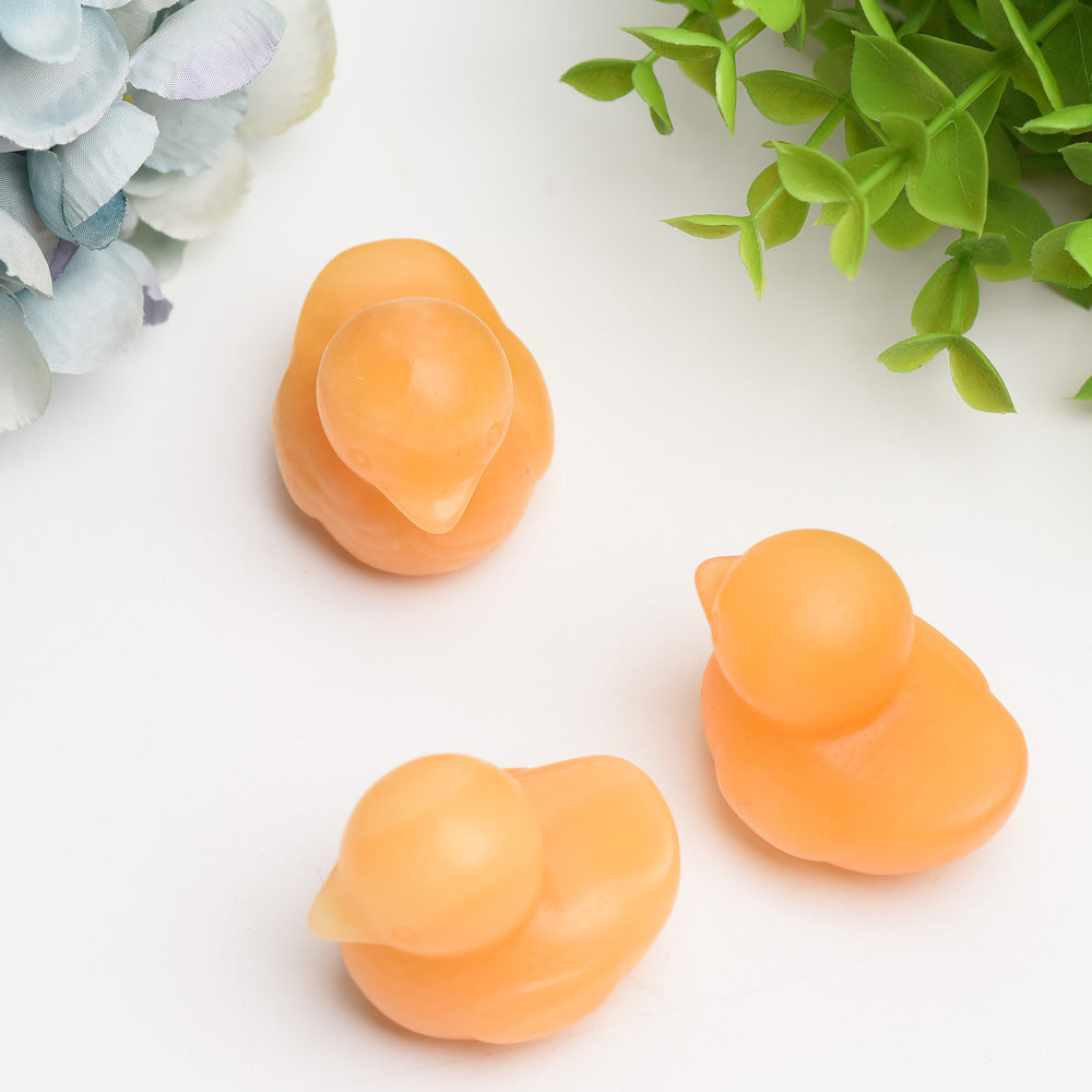 1.8" Orange Calcite Duck Crystal Carving Bulk Wholesale  Wholesale Crystals