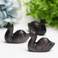 2.2" Silver Obsidian Swan Crystal Carving Bulk Wholesale  Wholesale Crystals