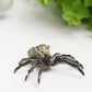 2.0" Metal Spider with Raw Pyrite Stone Decor Free Form for Bulk Wholesale  Wholesale Crystals