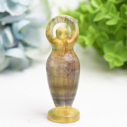 3.2" Mixed Crystal Goddess Carving Bulk Wholesale  Wholesale Crystals