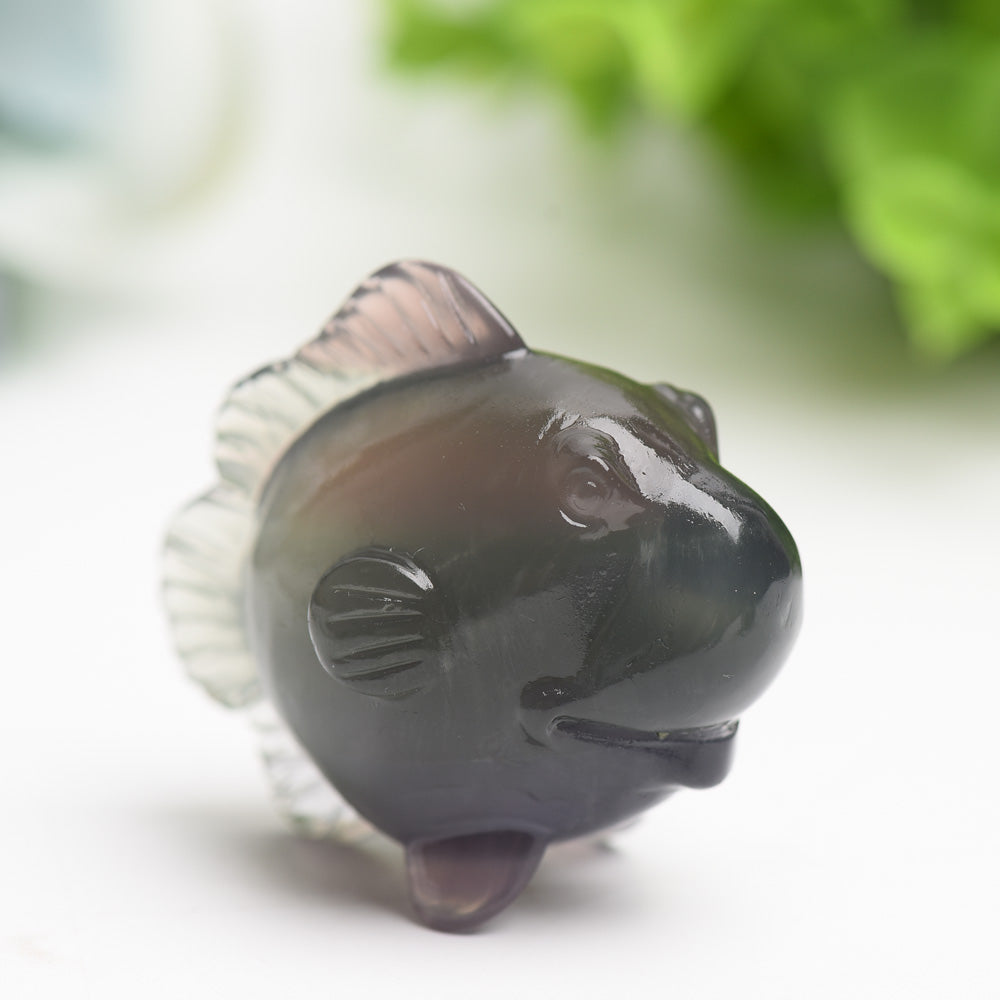 2.0" Fluorite Fish Crystal Carving Bulk Wholesale  Wholesale Crystals